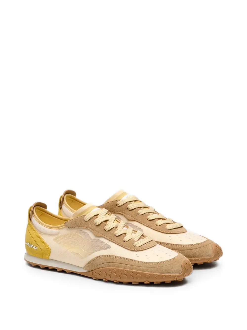 Hoff Bridge Mesh suede-trim sneakers Beige