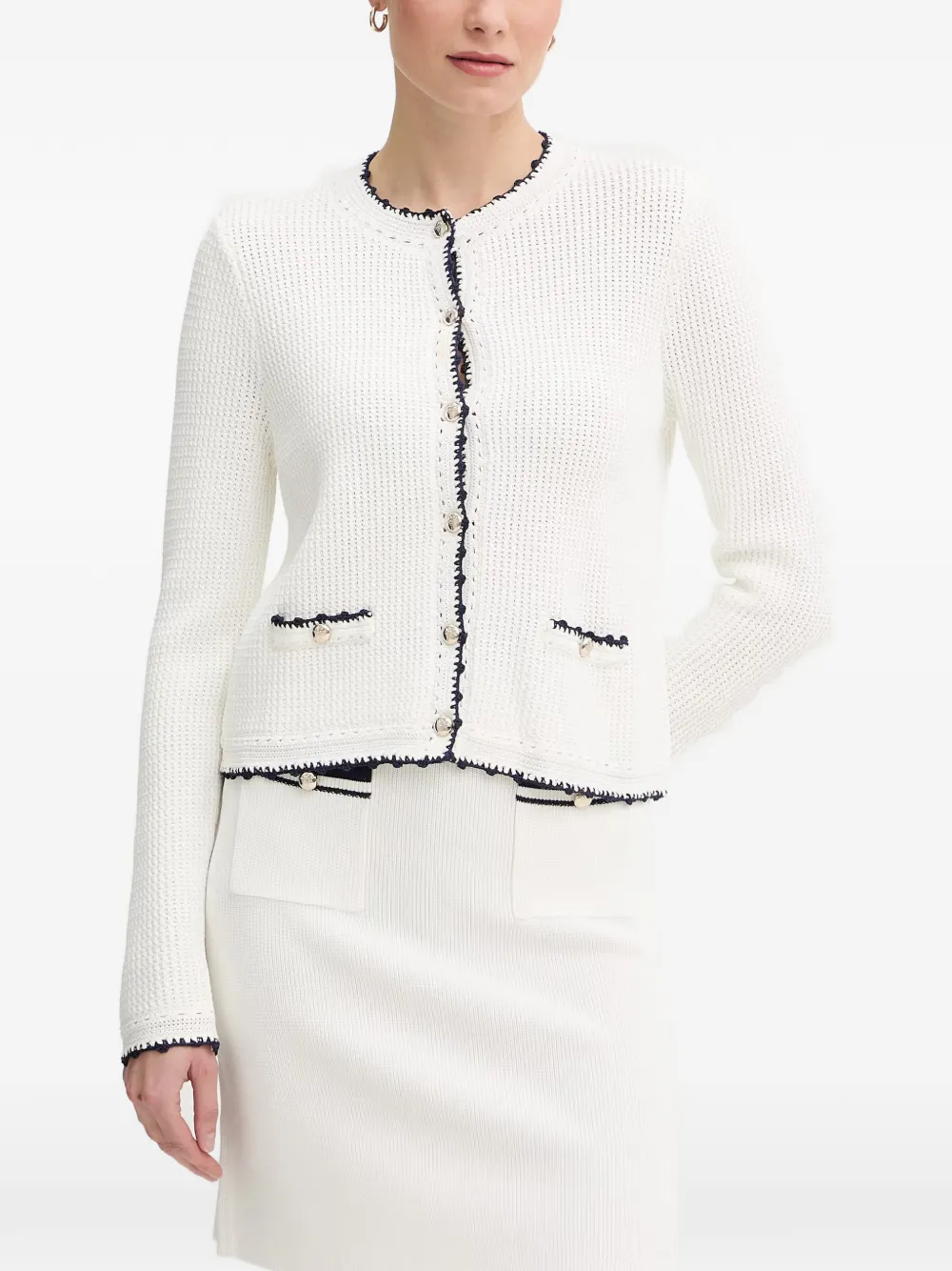 Joop! Kumma cardigan - Bianco