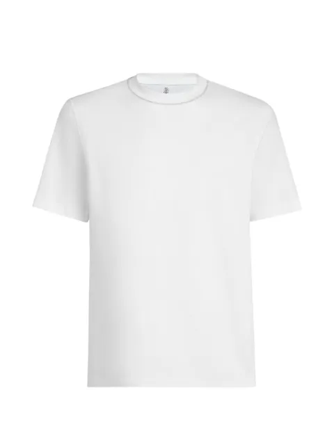 Brunello Cucinelli cotton jersey T-shirt with piping