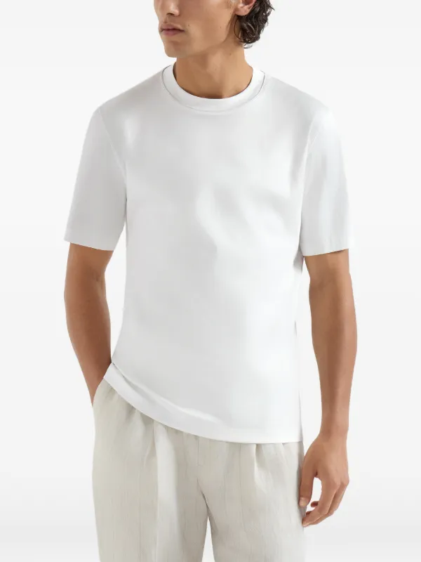 Brunello Cucinelli コットンジャージーTシャツ | ホワイト | FARFETCH JP