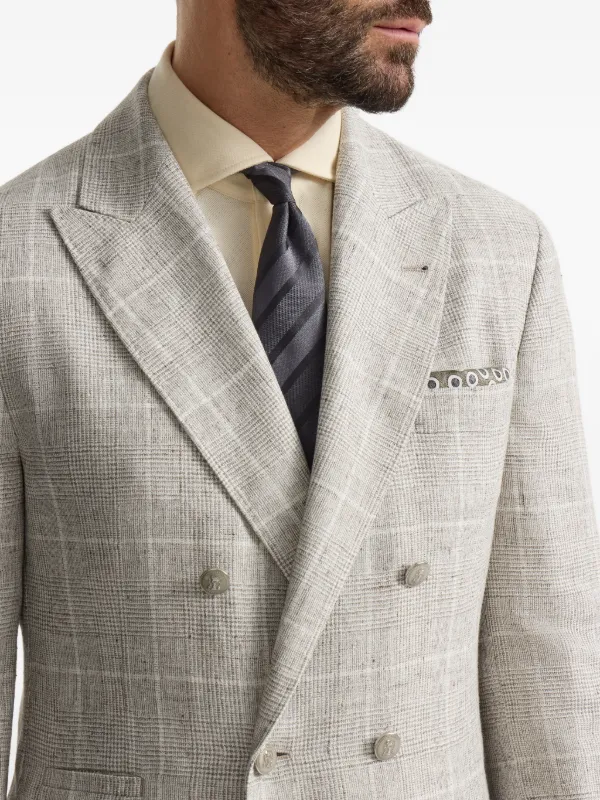 Brunello Cucinelli ストライプ シルクネクタイ | グレー | FARFETCH JP