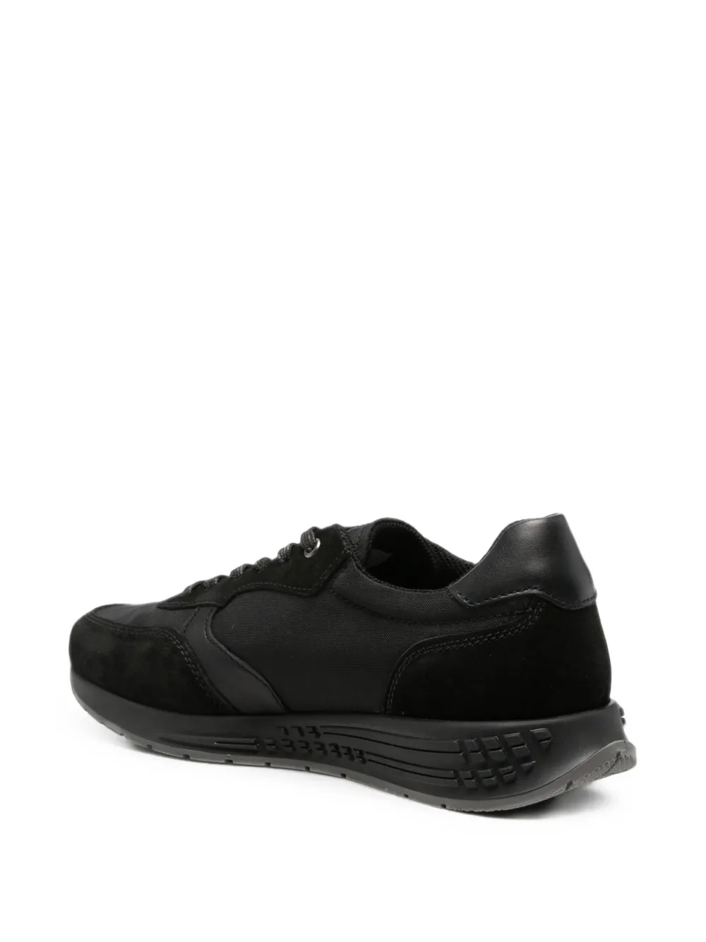 Bugatti logo-print panelled sneakers Zwart