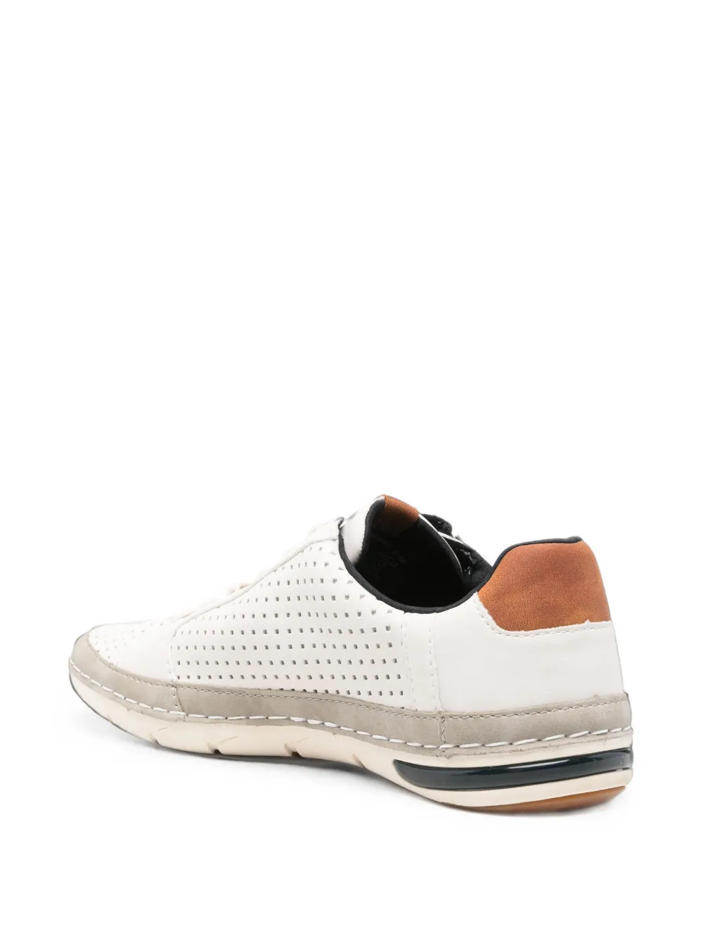 Bugatti perforated side-zip sneakers Wit