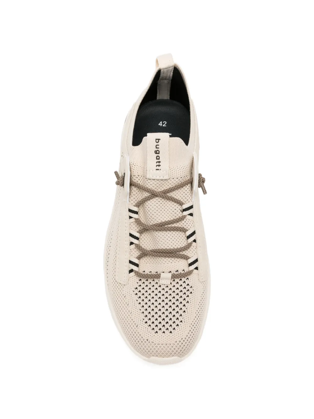 Bugatti Sneakers met geperforeerd vlak Beige