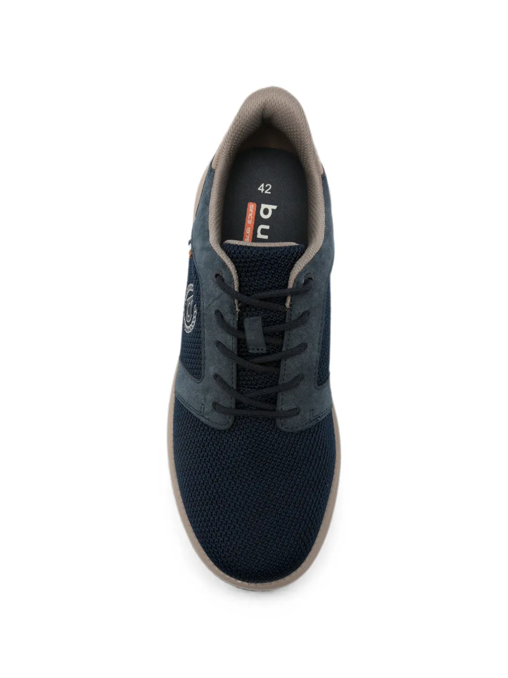 Bugatti logo-patch mesh-panel sneakers Blauw