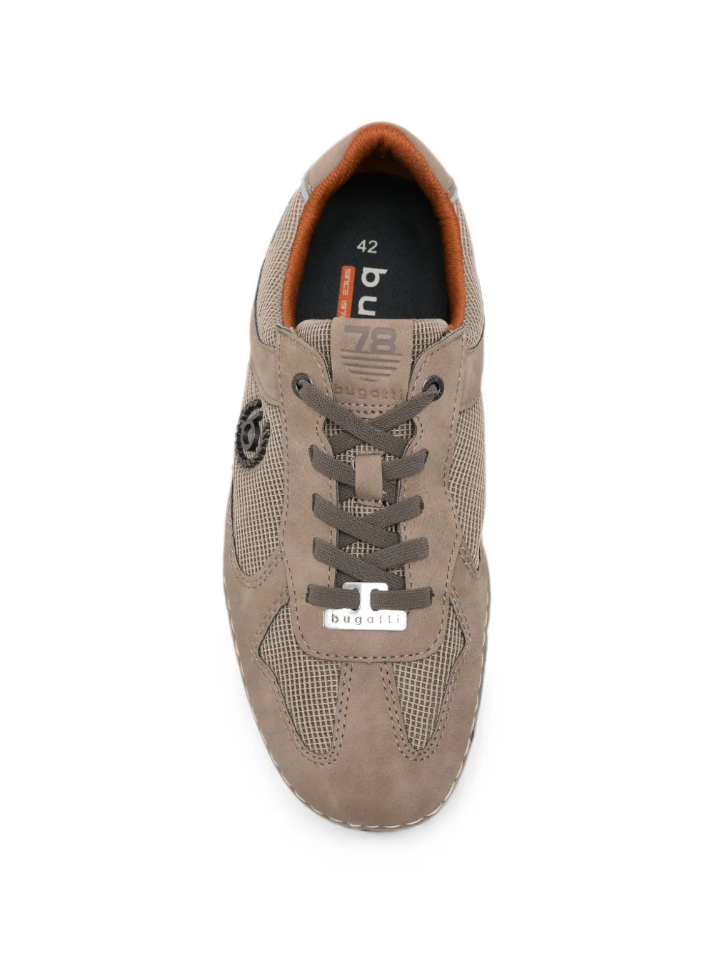 Bugatti lace-up logo-plaque sneakers Beige