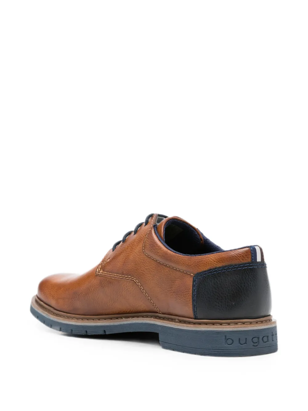 Bugatti logo-debossed lace-up Derby shoes Bruin