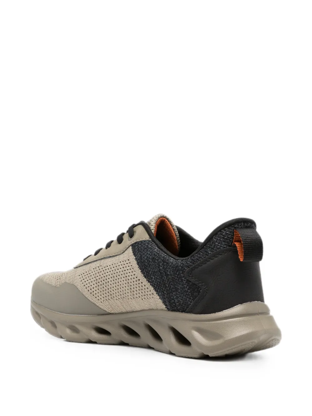 Bugatti perforated panelled sneakers Groen
