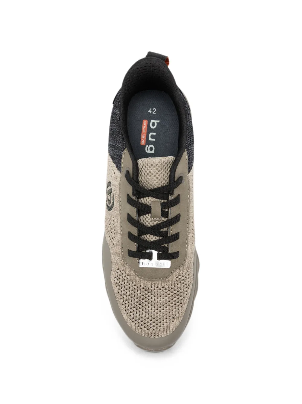 Bugatti perforated panelled sneakers Groen