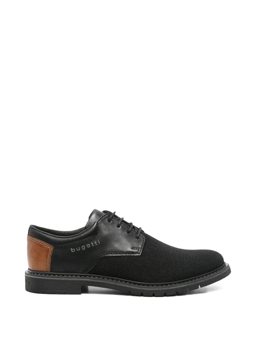 Bugatti panelled lace-up derby shoes - Nero