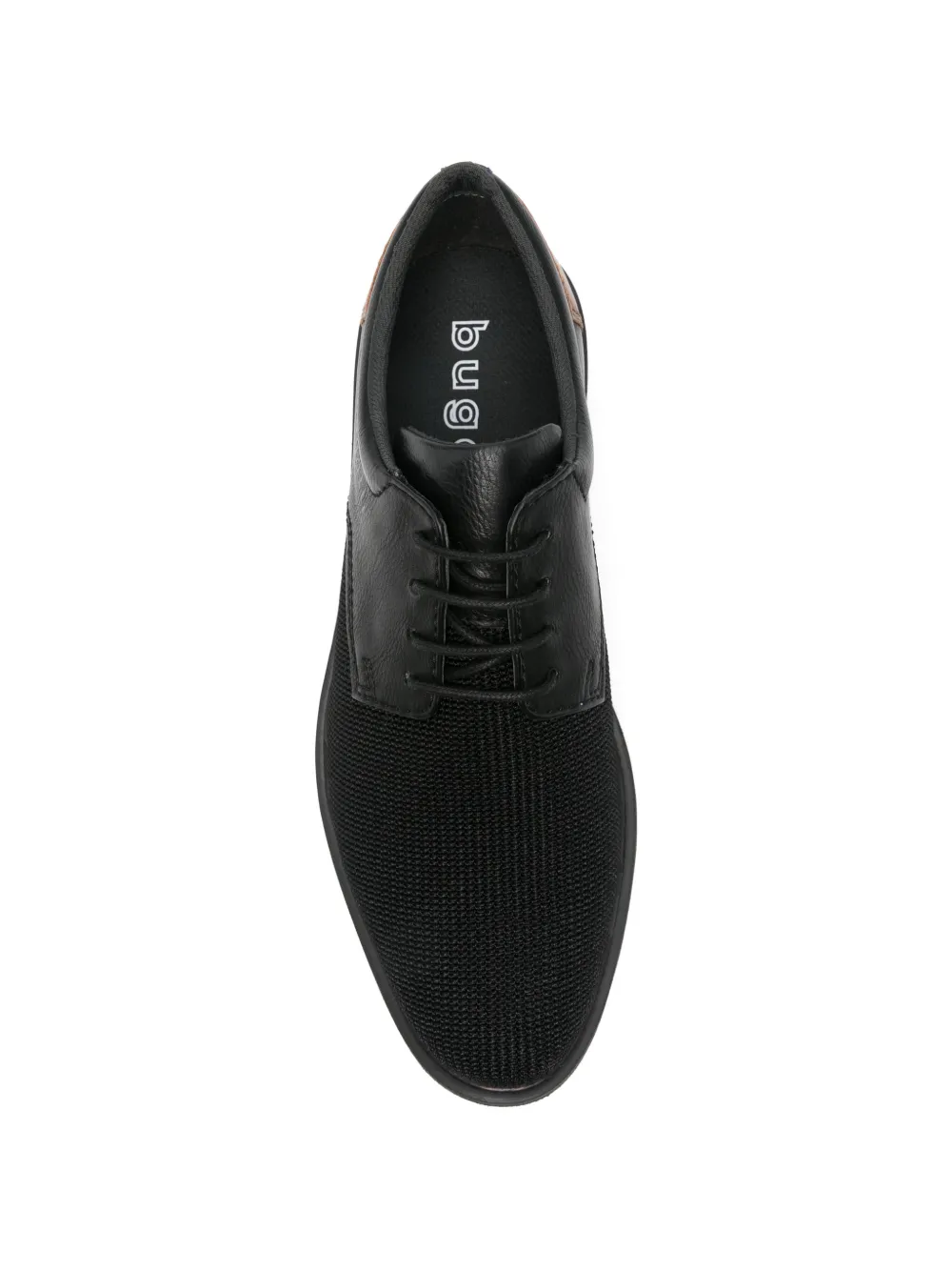 Bugatti panelled lace-up derby shoes Zwart