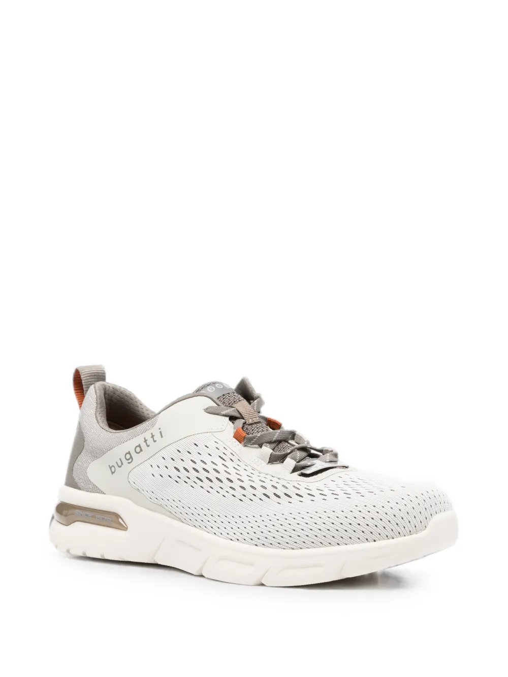 Bugatti mesh-panel lace-up sneakers Grijs