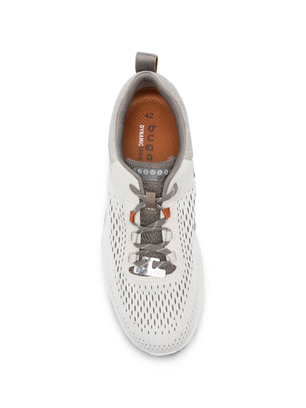 Bugatti mesh-panel lace-up sneakers Grijs