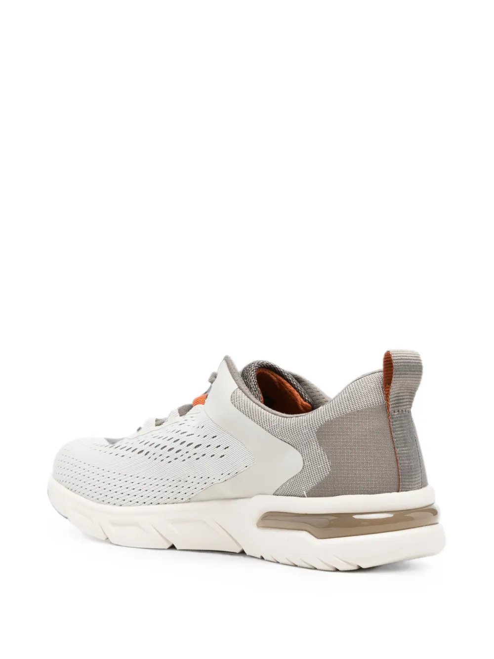 Bugatti mesh-panel lace-up sneakers Grijs