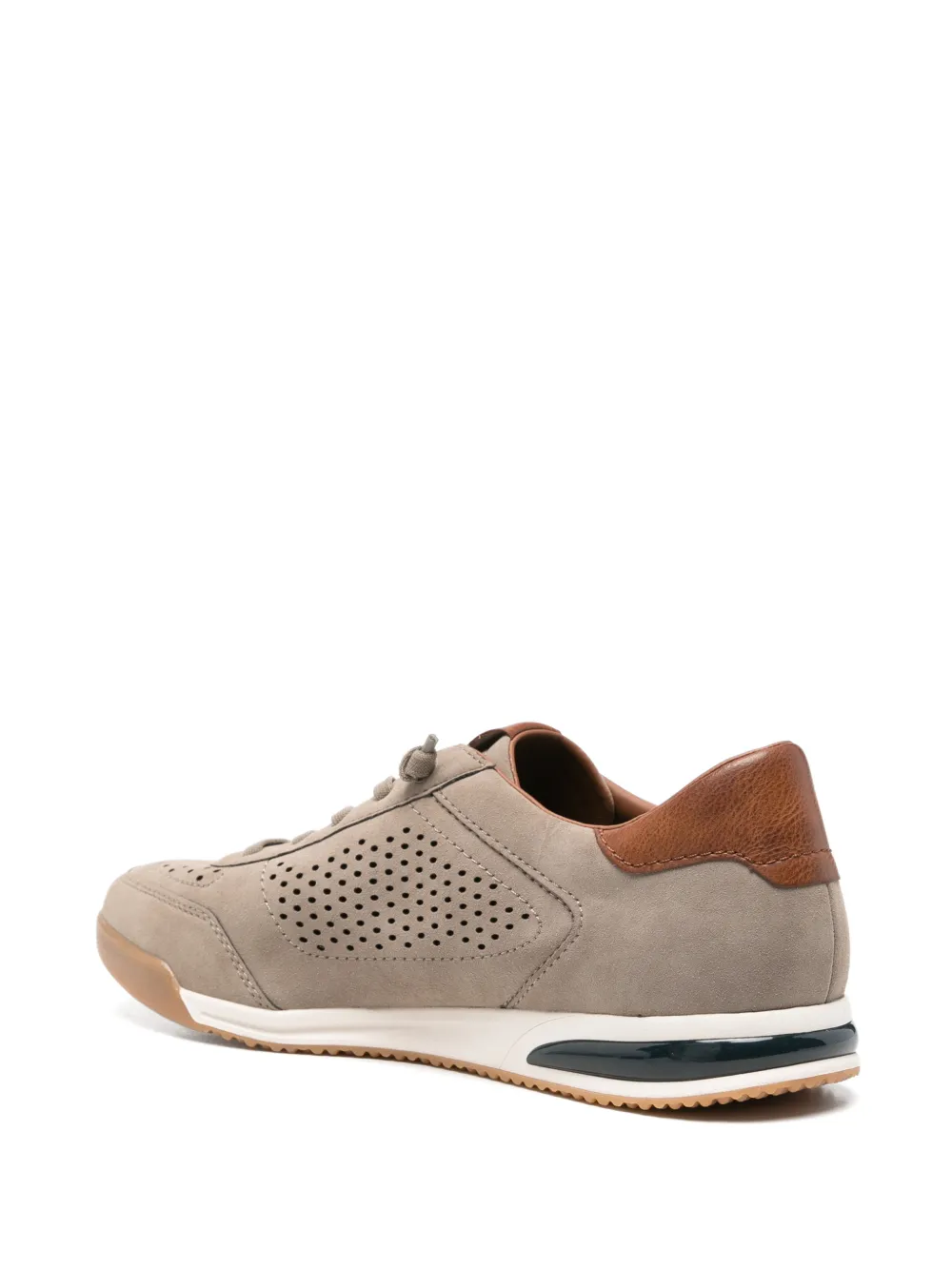 Bugatti perforated panel sneakers Beige