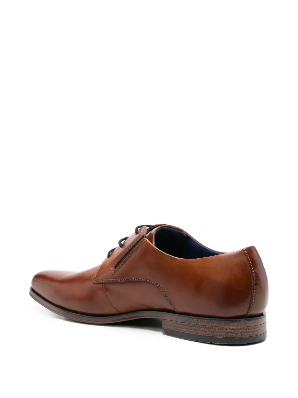 Bugatti logo-plaque elasticated-insert Derby shoes Bruin