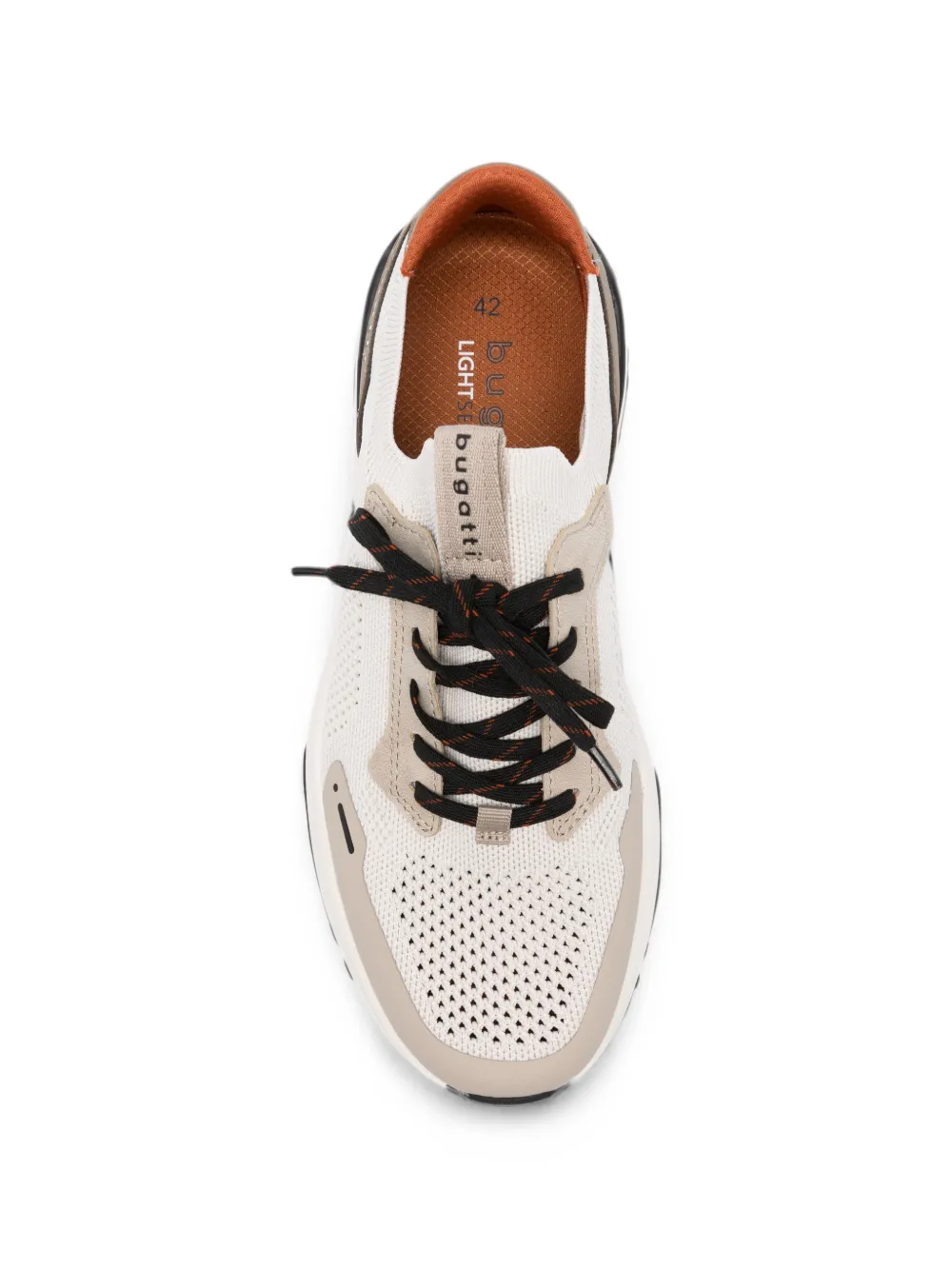Bugatti logo-print panelled sneakers Beige