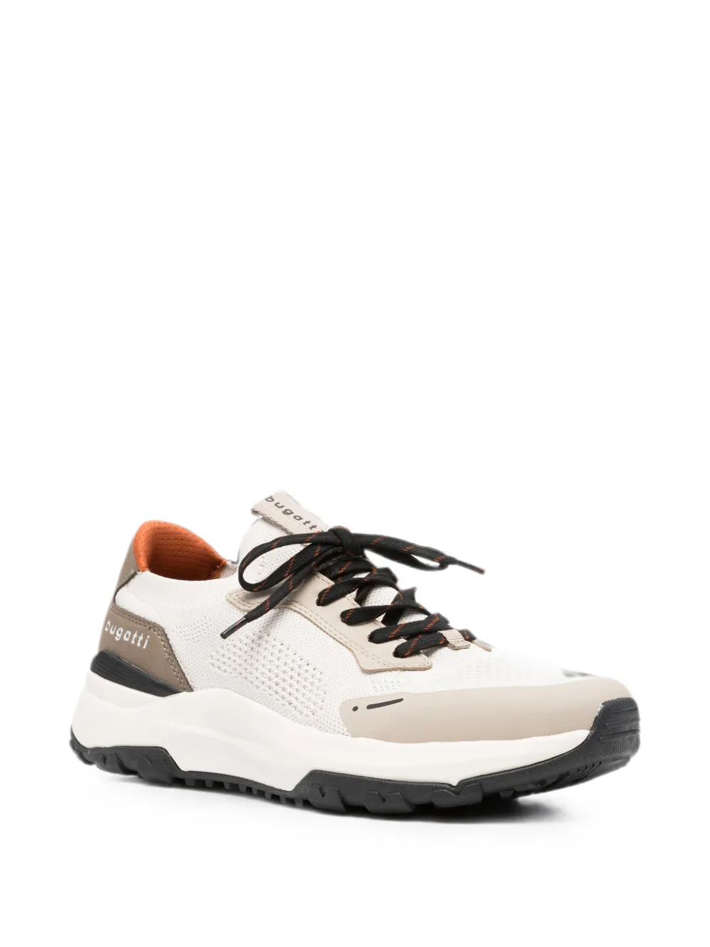 Bugatti logo-print panelled sneakers Beige
