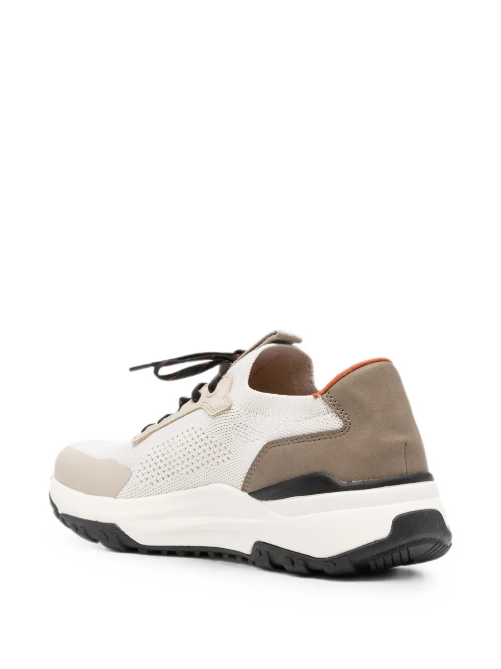 Bugatti logo-print panelled sneakers Beige