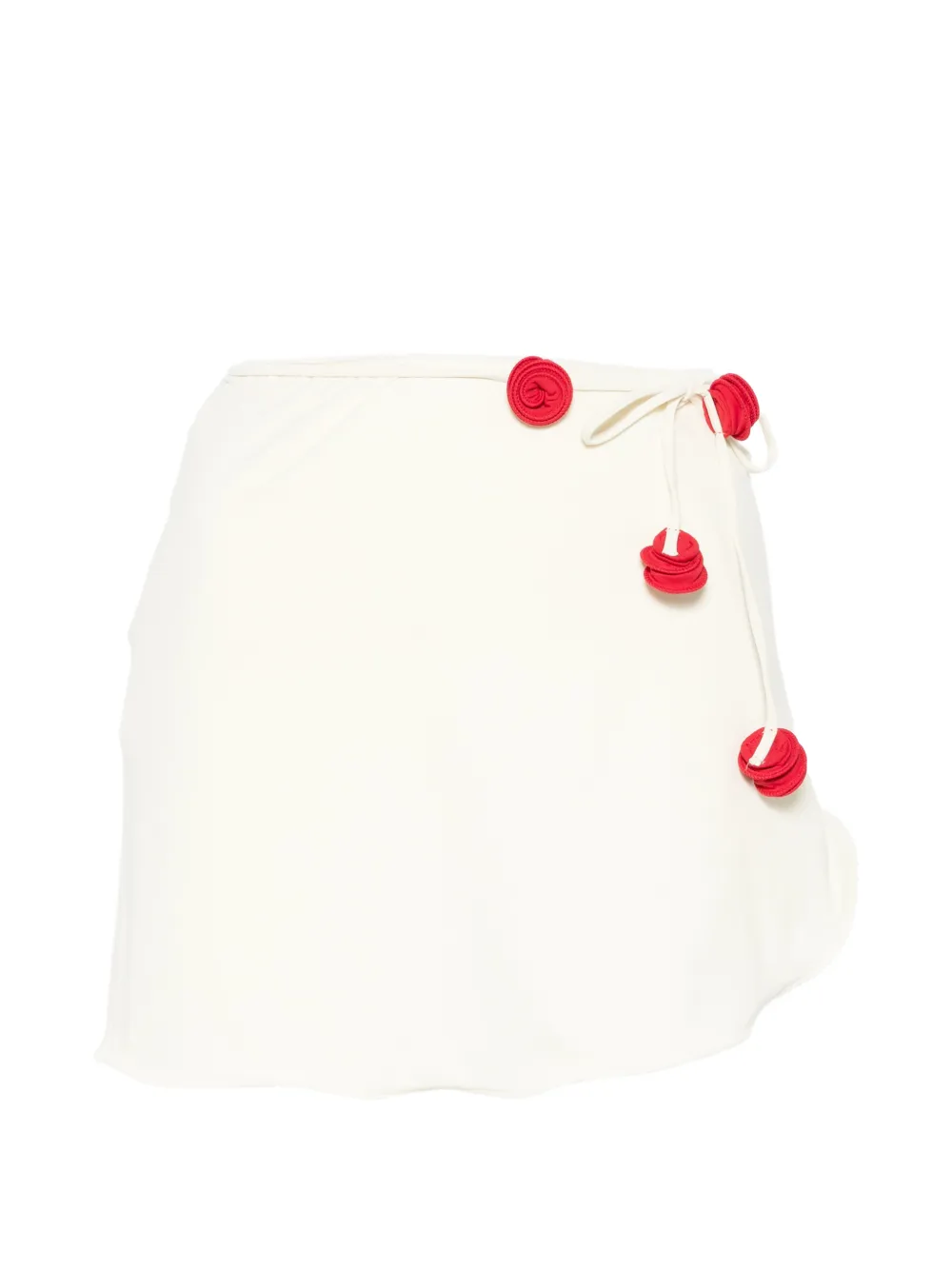 La Reveche Bouquet floral-appliqué pareo - Toni neutri