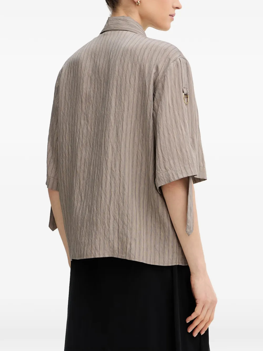Sessùn Safara gestreepte blouse met gespdetail Bruin