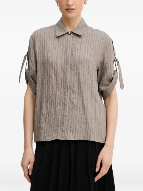 Sessùn Safara striped buckle-detail shirt
