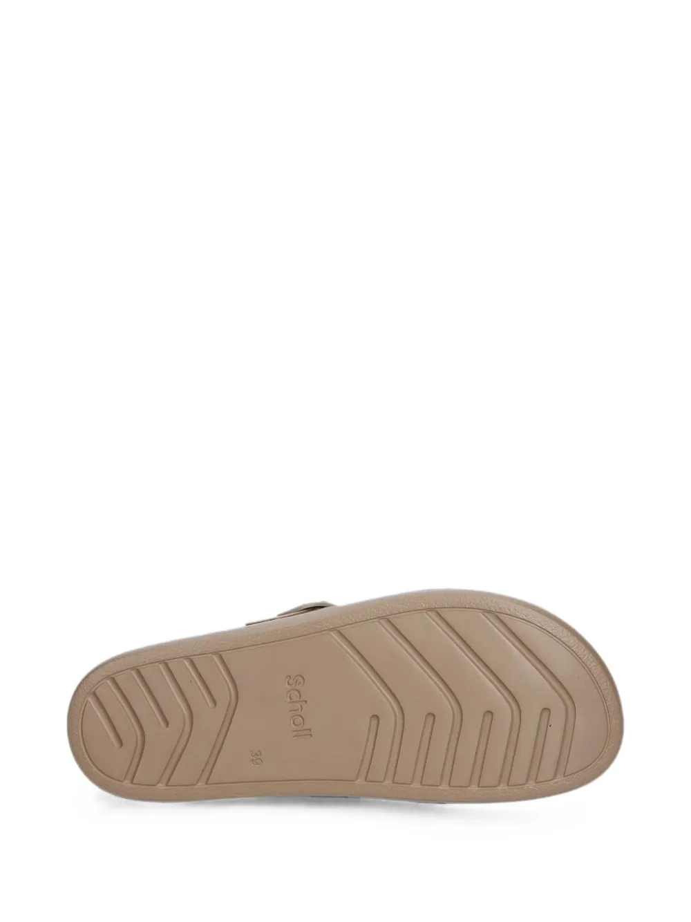 Scholl buckle-fastening suede slippers Beige