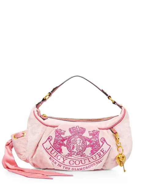 Juicy Couture logo-embroidered shoulder bag