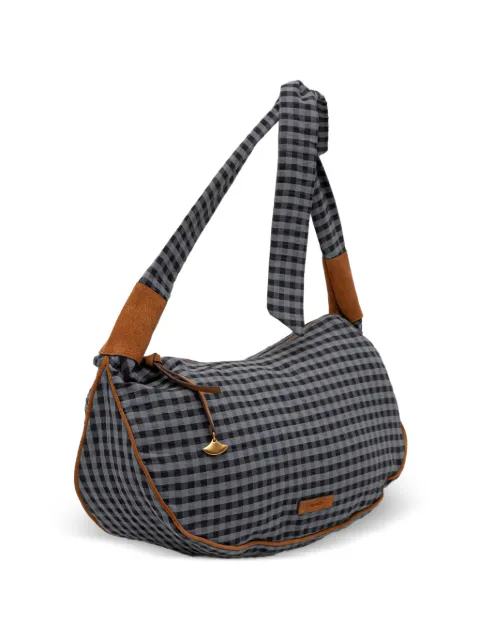 Sessùn mini Lango gingham-check shoulder bag