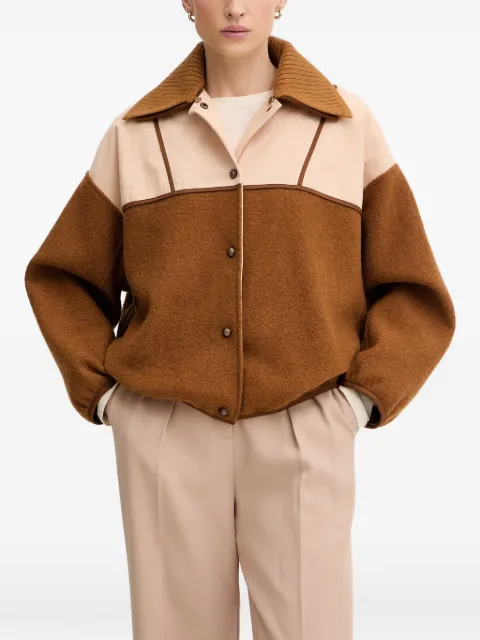 Sessùn Tijuca panelled ribbed-collar bomber jacket