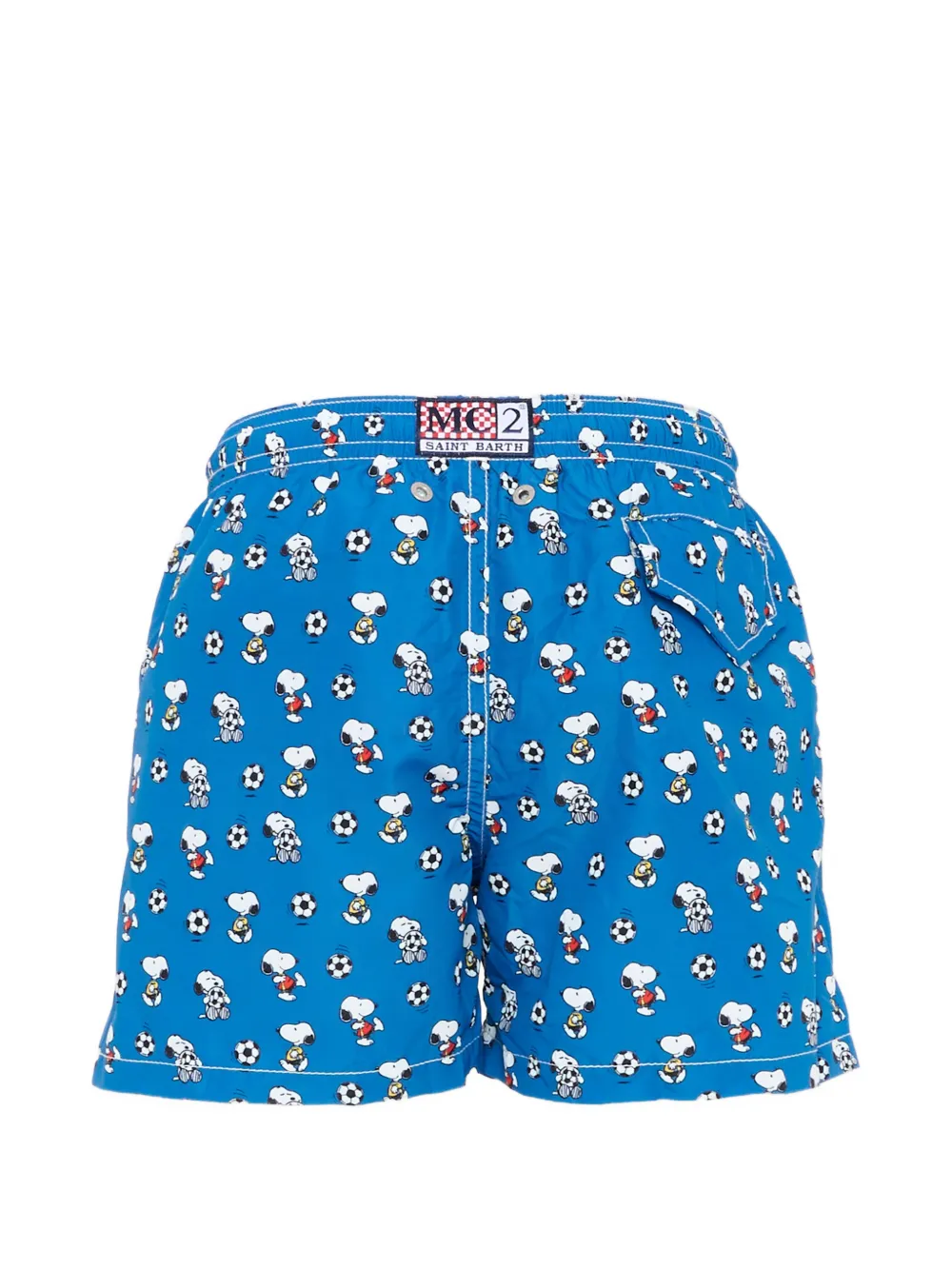 MC2 Saint Barth Kids Zwembroek met stripprint Blauw