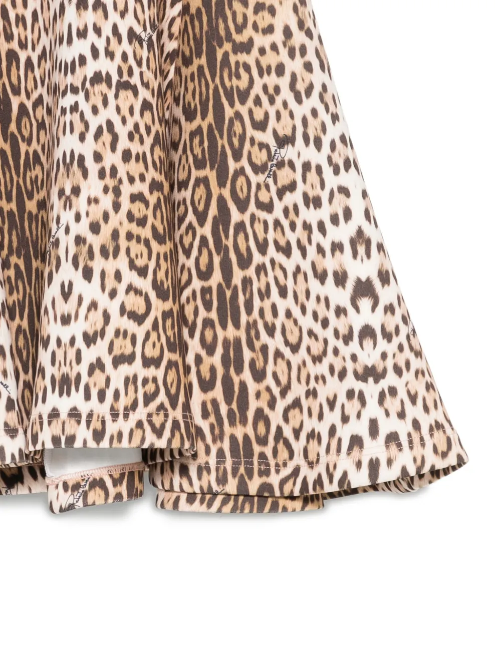 Roberto Cavalli Junior Jurk met dierenprint Beige