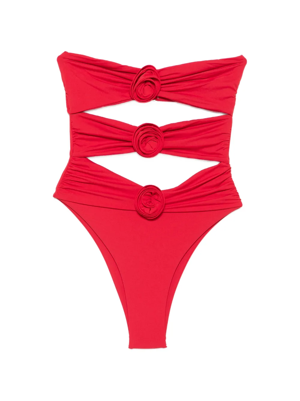 La Reveche Vesna cut-out swimsuit - Rosso