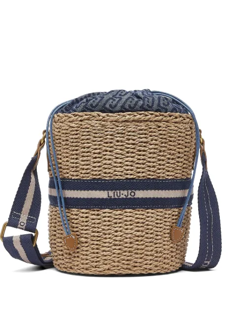 LIU JO straw bucket bag