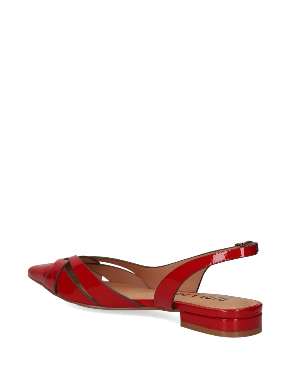 Bibi Lou Nolia woven-strap leather pumps Rood