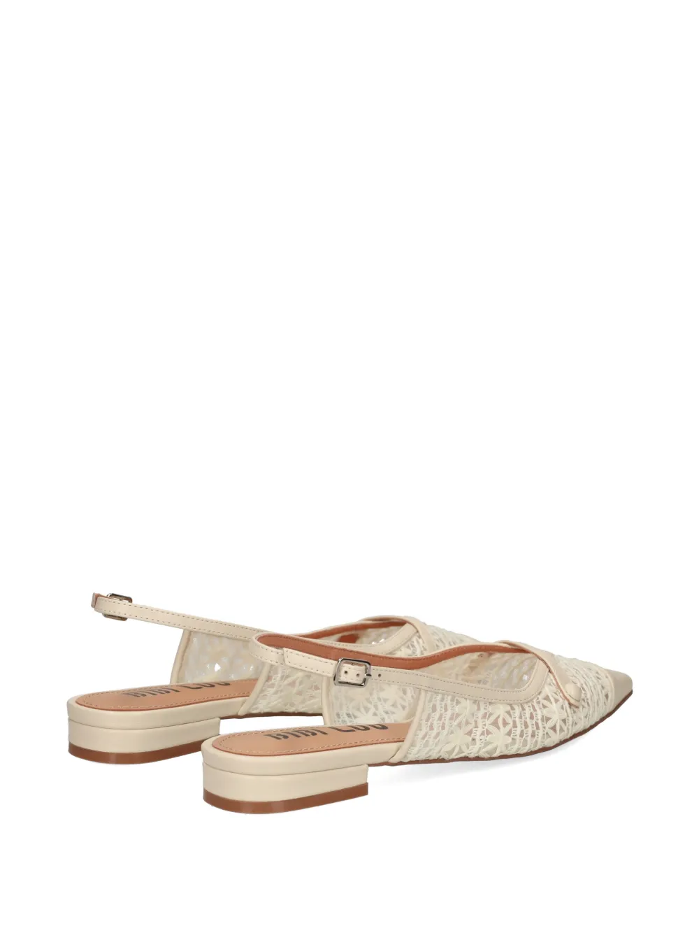 Bibi Lou Xaia lace pointed pumps Beige