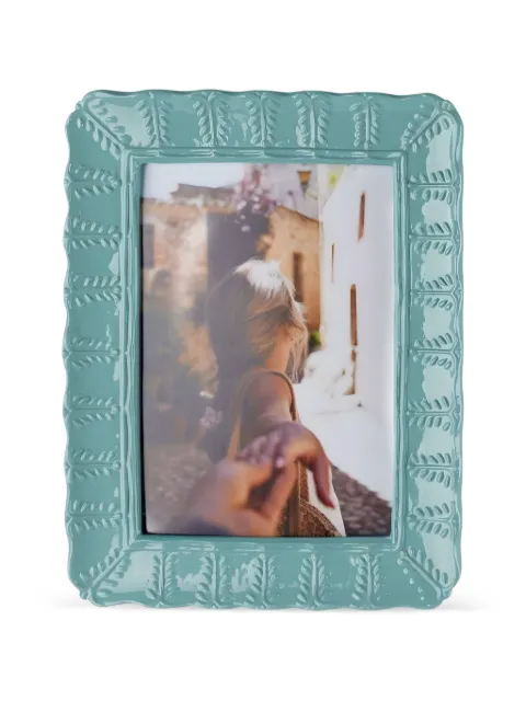 L'OCA NERA rectangular leaf-motif photo frame