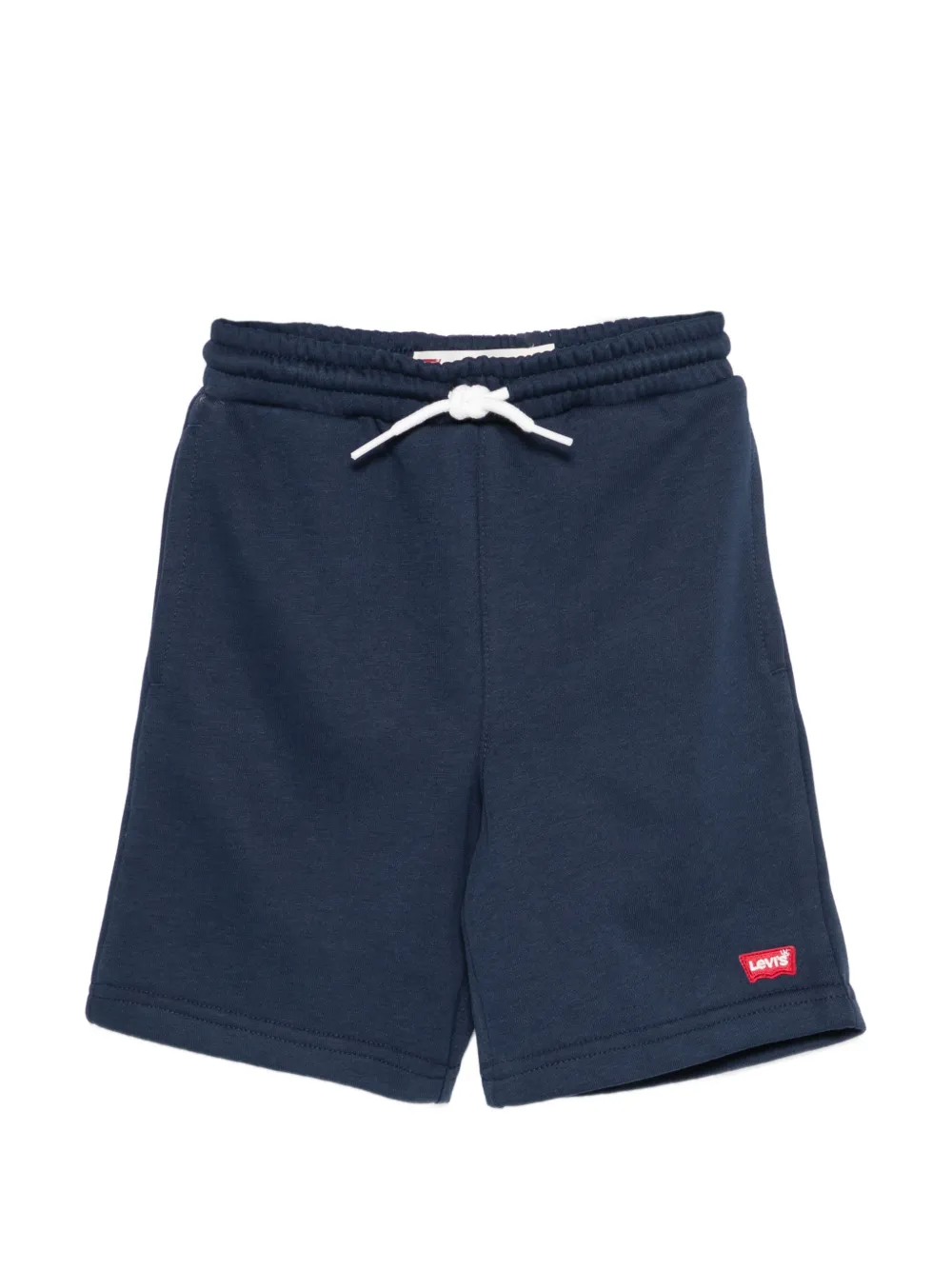 Levi's Kids drawstring logo-patch shorts - Blu