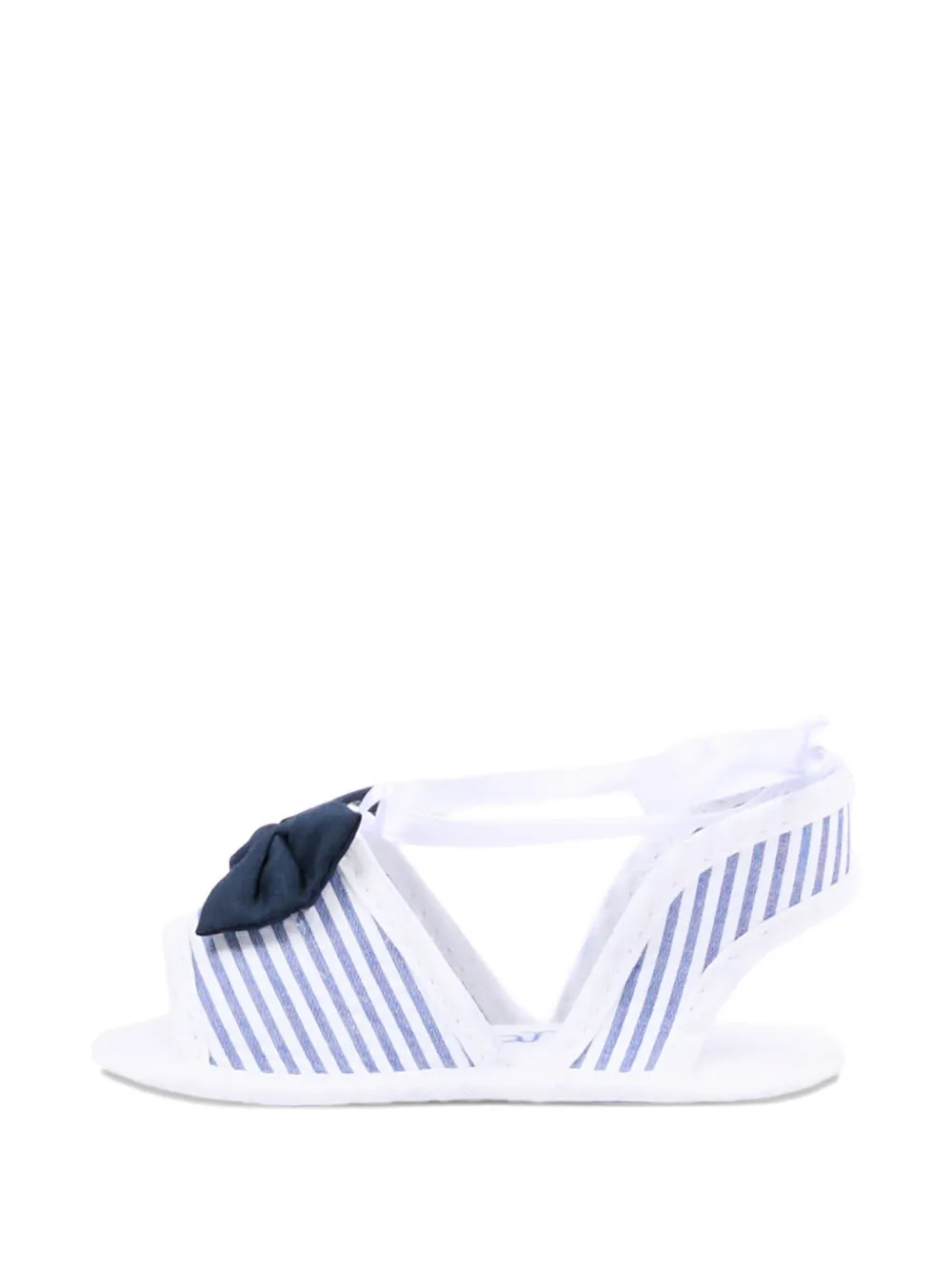 NANAN Gestreepte sandalen Wit