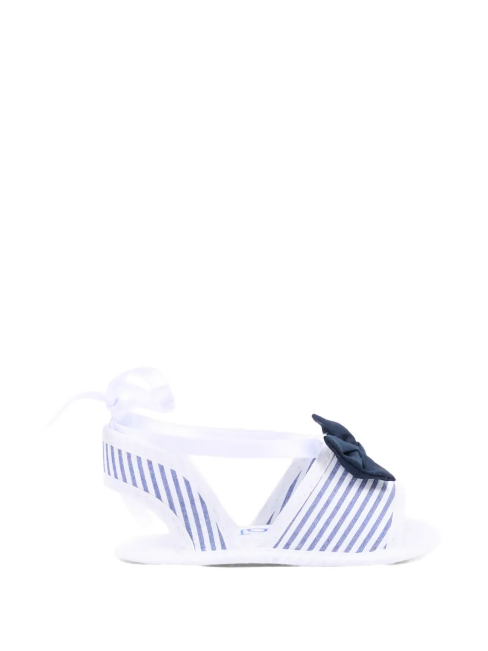 NANAN Gestreepte sandalen Wit