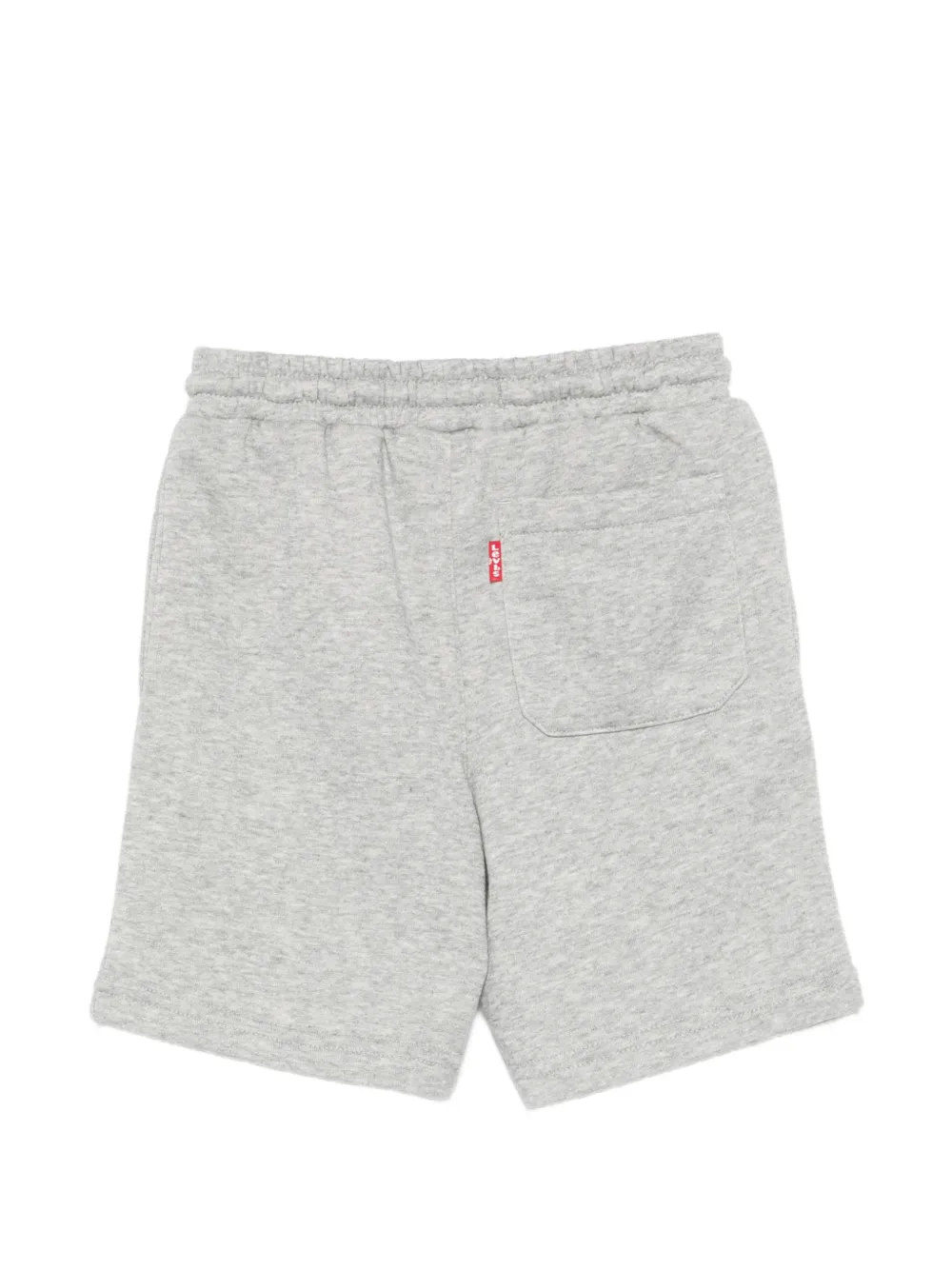 Levi's Logo-patch Drawstring Shorts In Gray