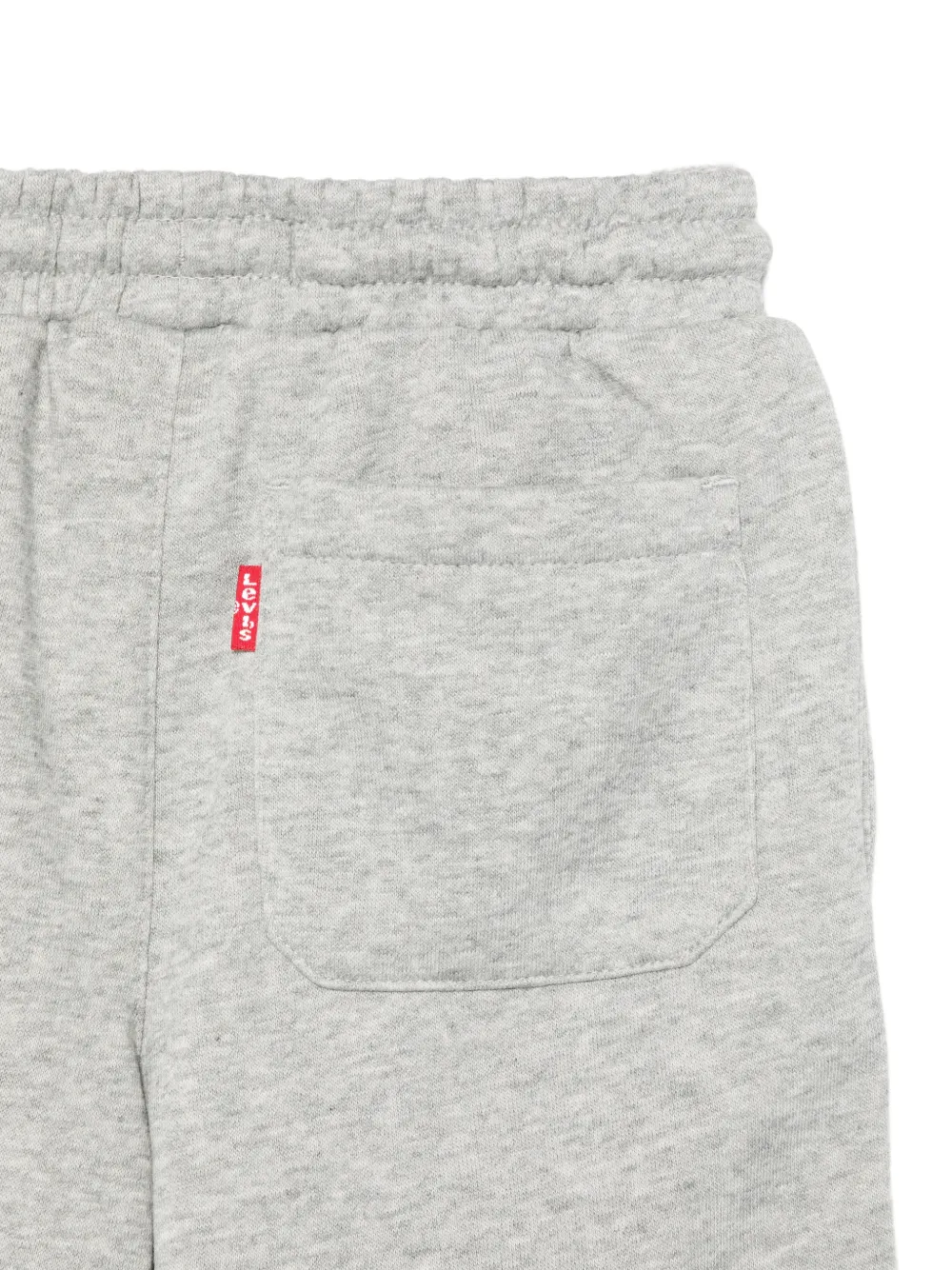 Levi's Logo-patch Drawstring Shorts In Gray