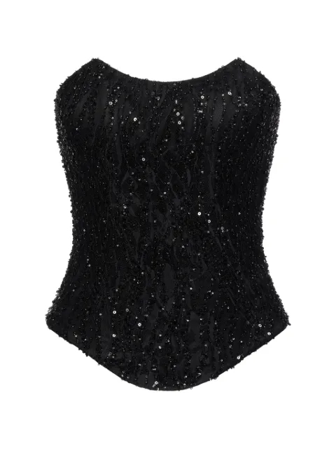 ALEXIA & ANTONIA embellished lace corset