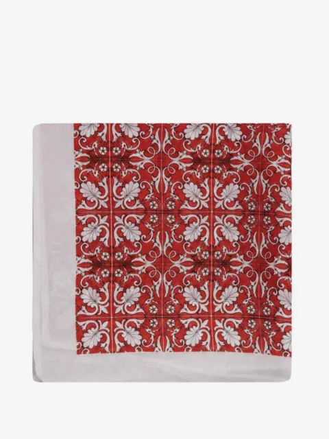 Ottotredici maiolica-print scarf