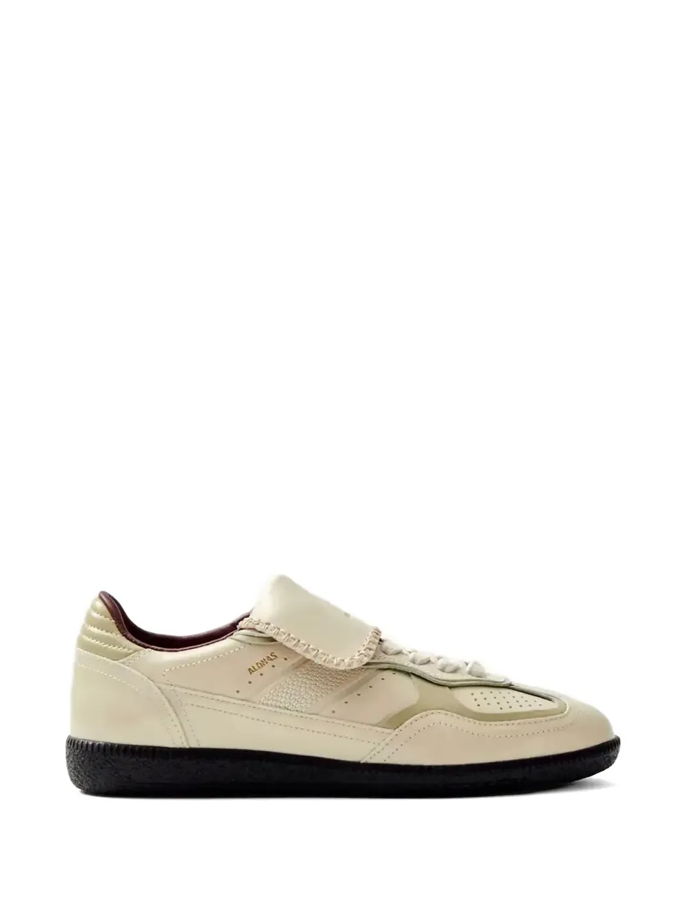 ALOHAS Suède sneakers met tong Beige