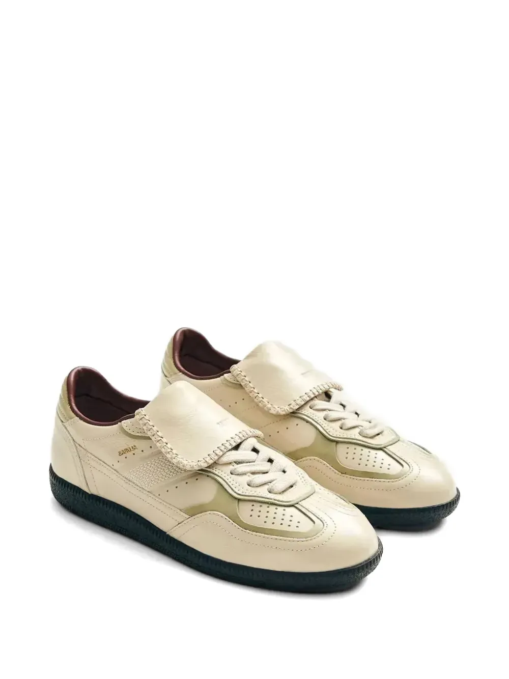 ALOHAS Suède sneakers met tong Beige