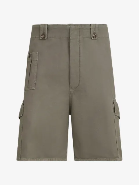 Brunello Cucinelli bermudas de algoón, lino y lona con bolsillos cargo