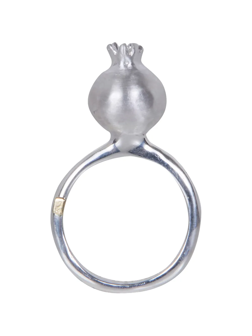 Rosa Maria brushed-finish ring - Argento