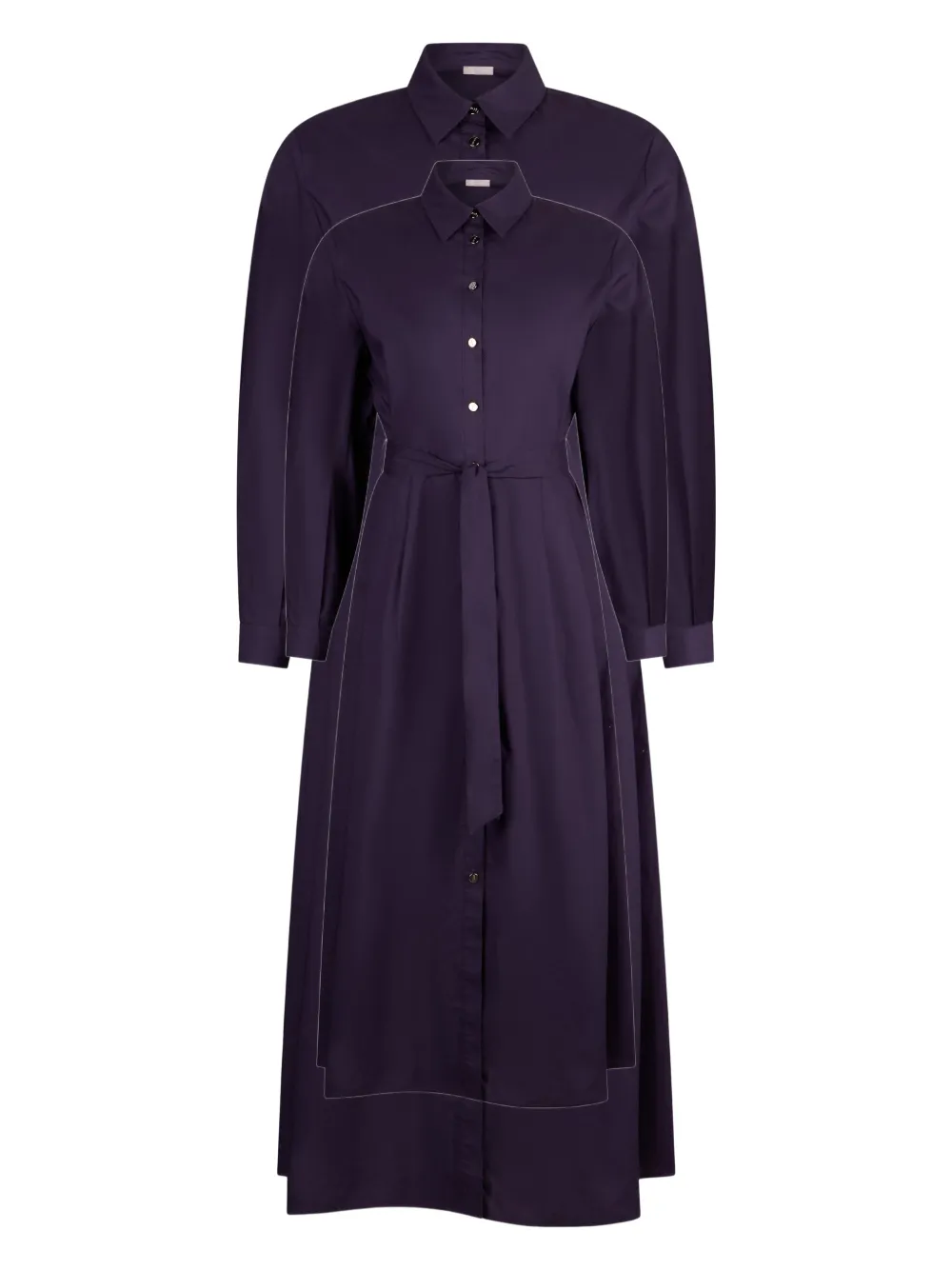 LIU JO poplin midi shirt dress - Viola