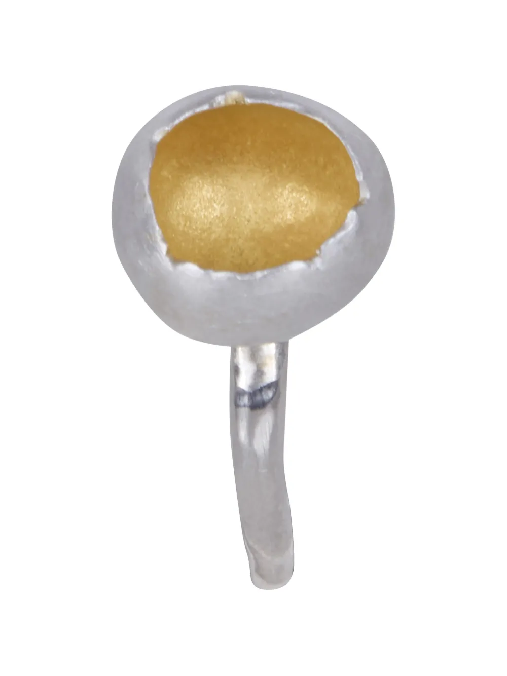 Rosa Maria hammered-effect ring - Silber